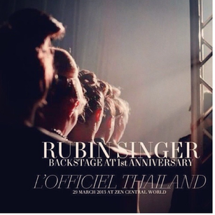 Rubin Singer backstage photograph for L’Officiel Thailand’s first anniversary.